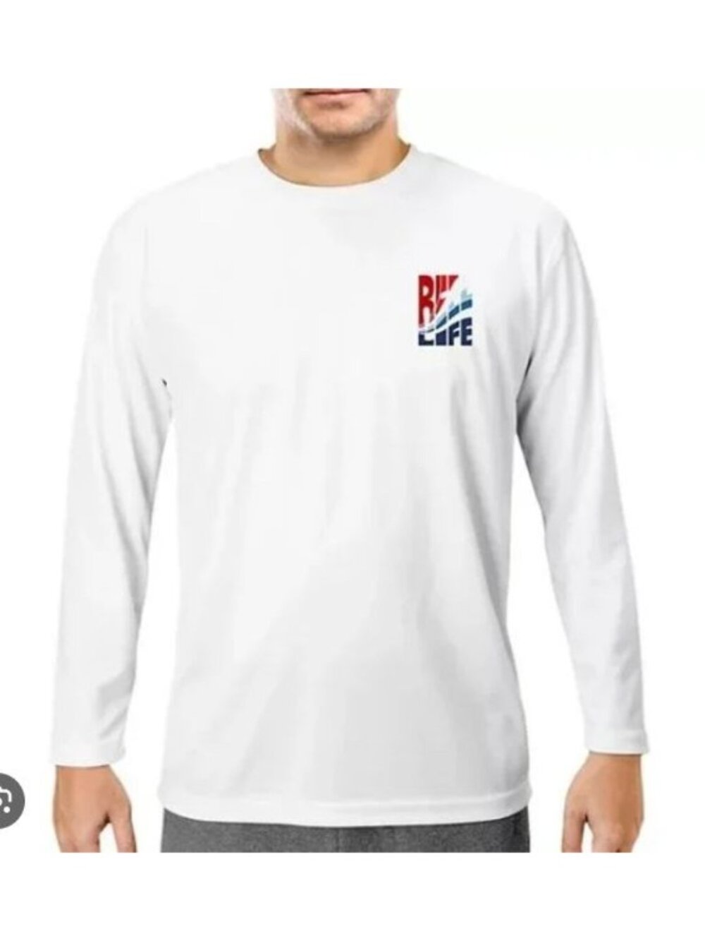 Reel‎ Life Long Sleeve Graphic TShirt Mens Large New Fishing